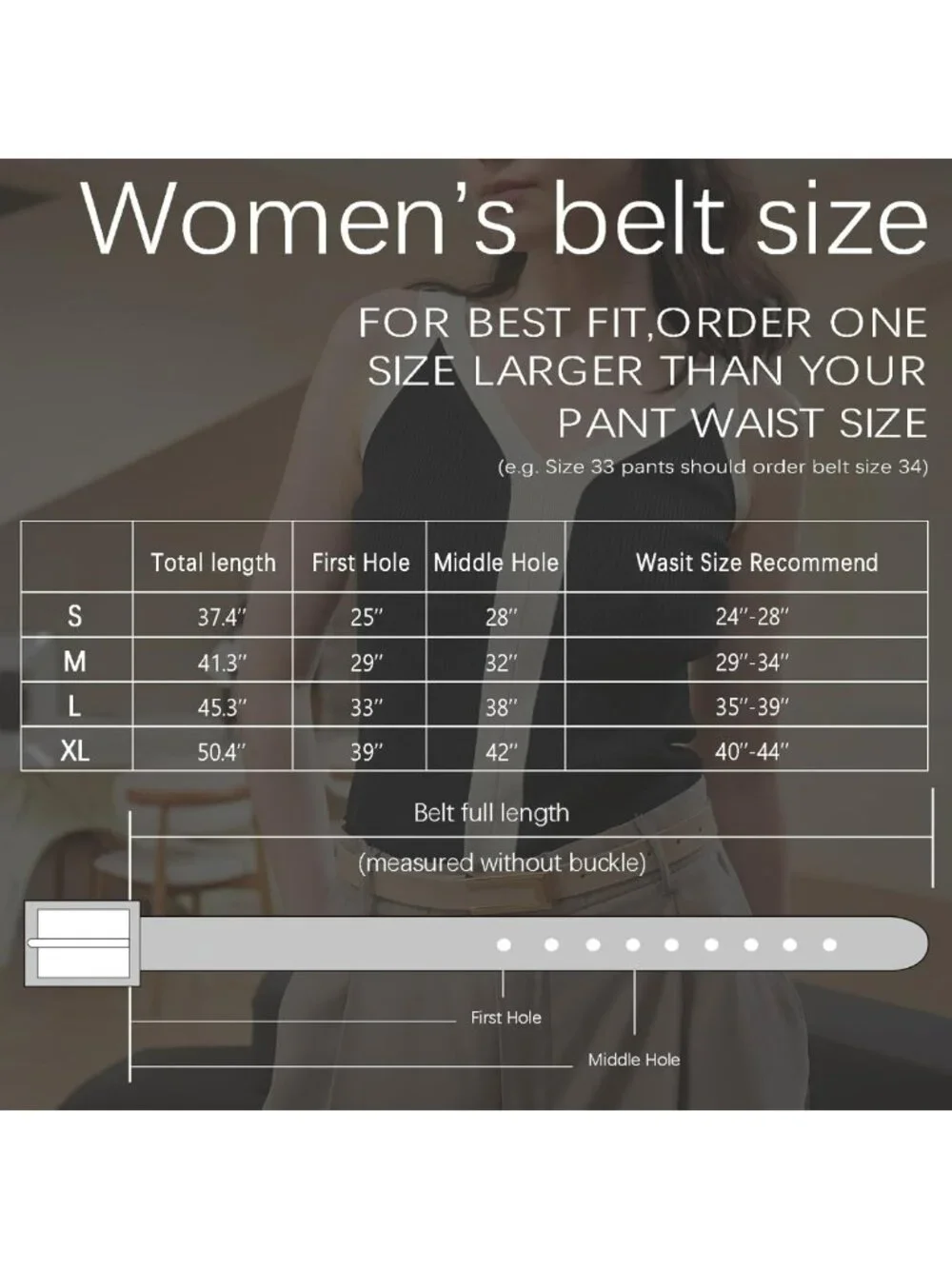 Stylish Women's Skinny Leather Waist Belt for Dresses & Jeans with Gold Buckle